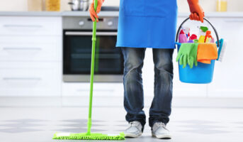 When should you hire professional cleaning services while moving out?